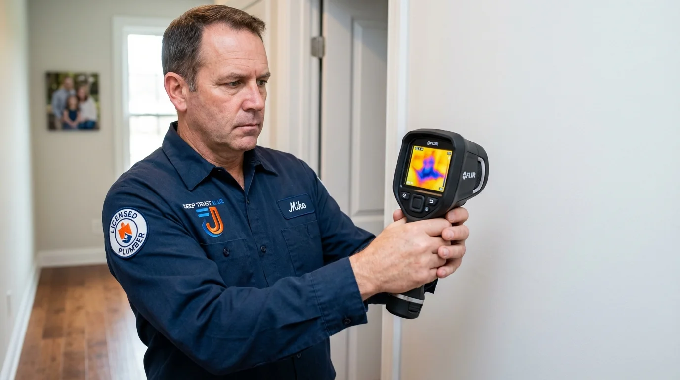 Thermal imaging leak detection by Johns Plumbing LLC in Hazel Park